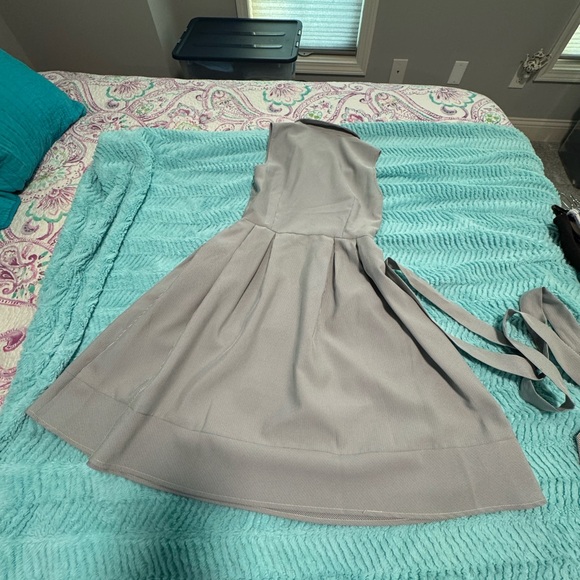 Jones New York Gray and White Stripe Sleeveless Sundress Size 2 - Picture 11 of 12